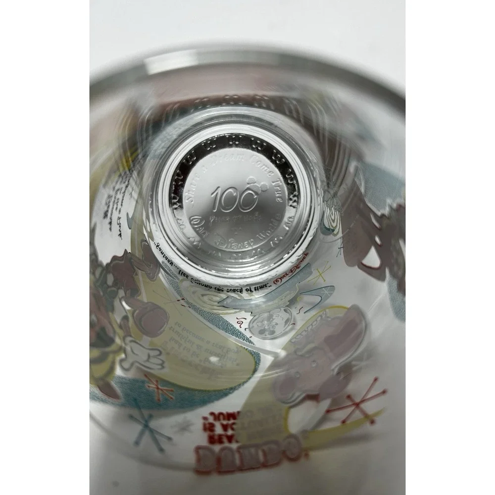 McDonalds Disney 100 Years of Magic Glass Pinocchio Dumbo Bambi Tinker Bell 2001